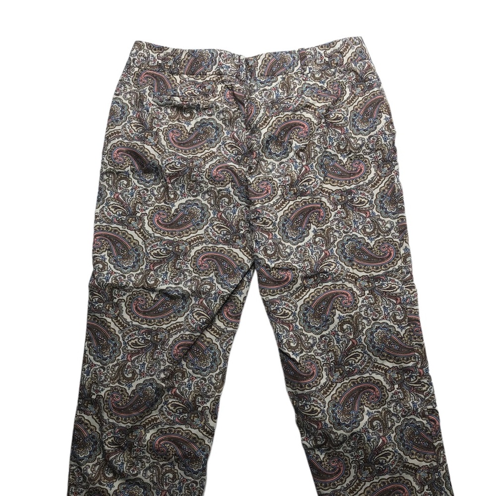 Talbots Petites Paisley Mid Rise Stretch The Perfect Crop Pants - Picture 10 of 12